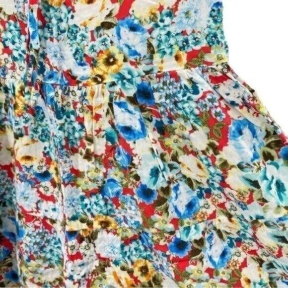 Oboe Women's Floral Mini Dress Size Large - Picture 10 of 14